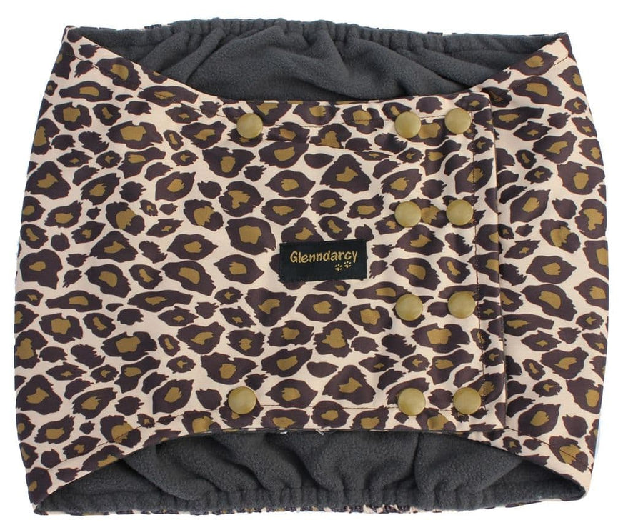 Wild Leopard Dog Belly Band - Poppers - End of Line