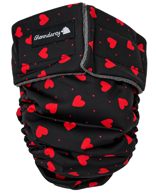 Glenndarcy WearWash No Tail Hole - Washable Dog Nappy with Built-In Absorbency - Medium Long Only