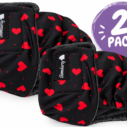 Glenndarcy WearWash No Tail Hole - Washable Dog Nappy with Built-In Absorbency - Medium Long Only