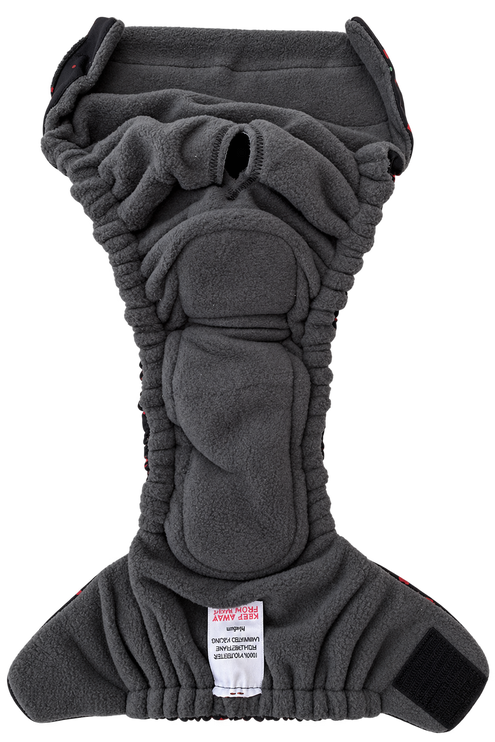 Glenndarcy WearWash No Tail Hole - Washable Dog Nappy with Built-In Absorbency - Medium Long Only