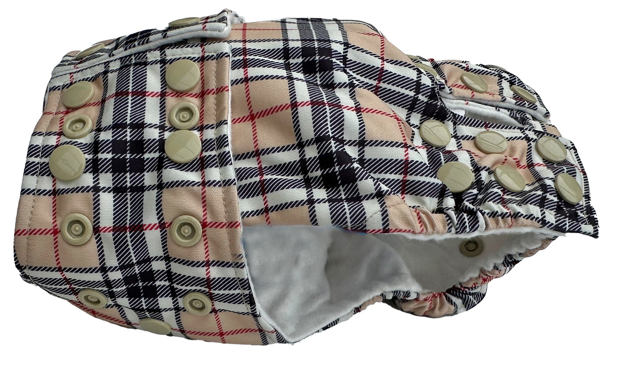 Male Adjustable Nappy - Poppers Waistband