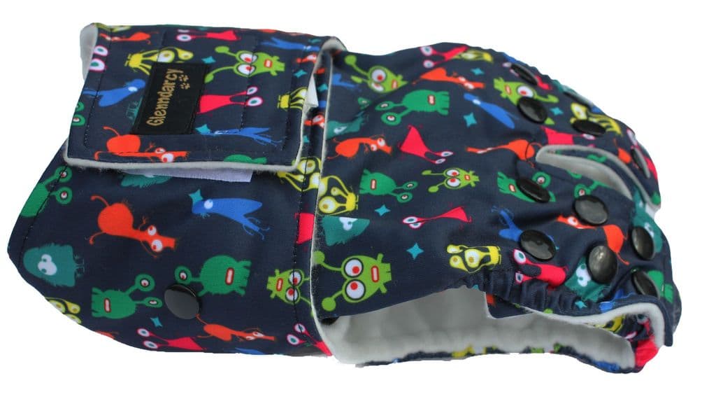 Male Adjustable Nappy - Poppers Waistband