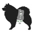Black Minkie Plush Dog Belly Band - Poppers