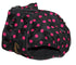 Black with Pink Dots Female Dog Nappy - Poppers fastening