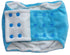 Caribbean Blue Minkie Plush Dog Belly Band - Poppers