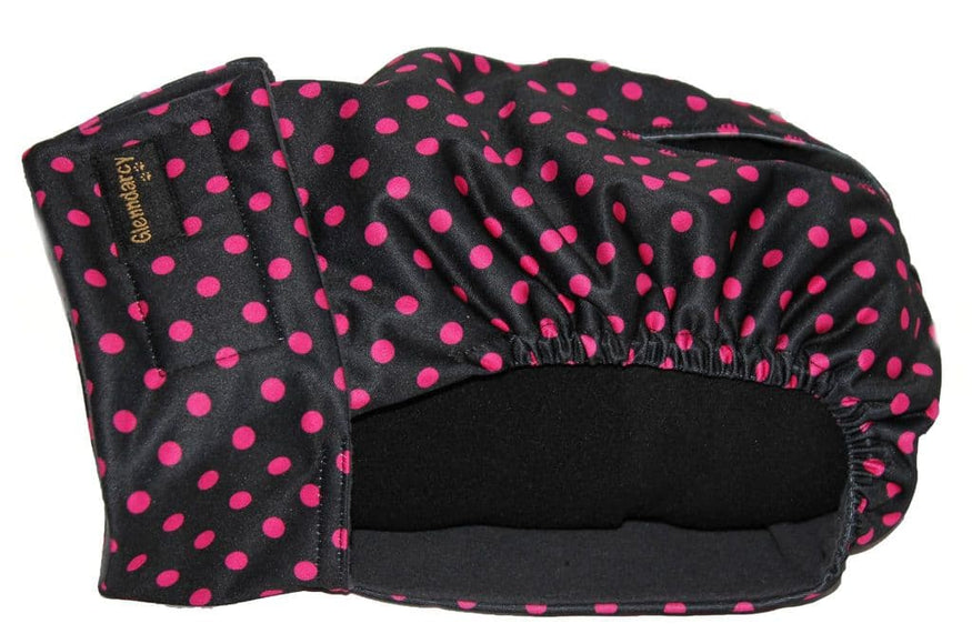 Black / Pink Dots - Size Medium ** Second SALE **