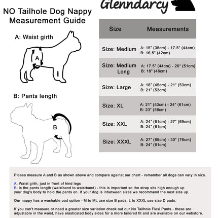 Daisy Female Dog Pants - NO TAILHOLE