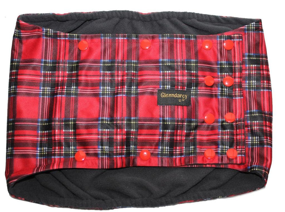 Royal Stewart Male Dog Belly Band - Poppers