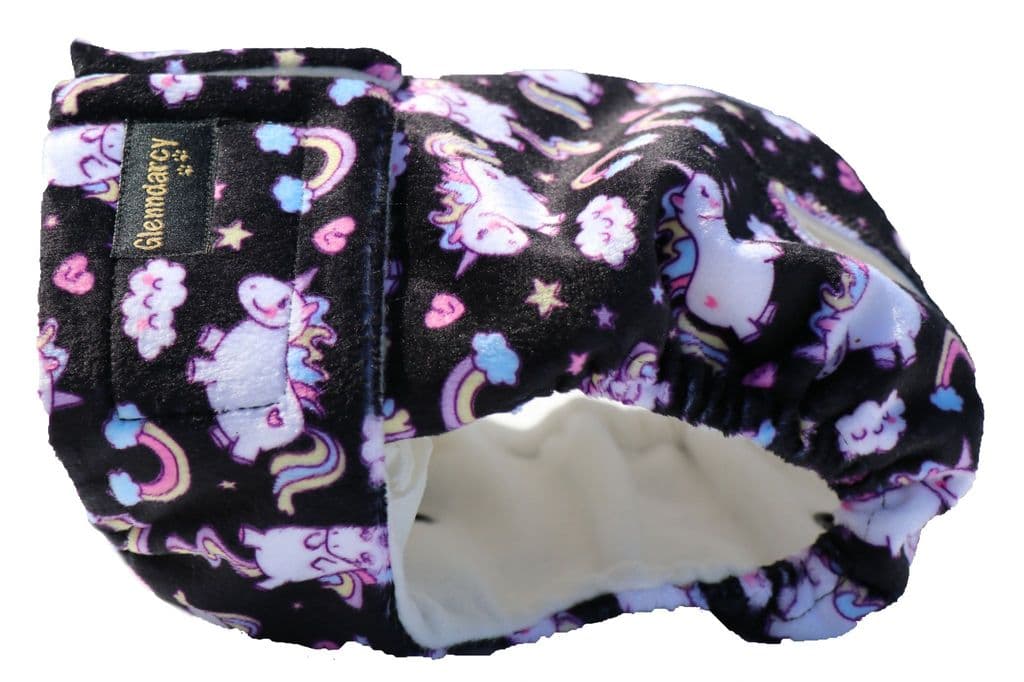 Unicorns Minkie Female Dog Nappy - Medium & Medium Long only